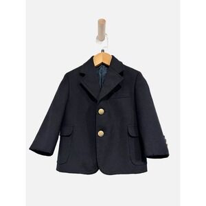 Nordstrom Boy's Black Wool Blend Blazer  Size 2T